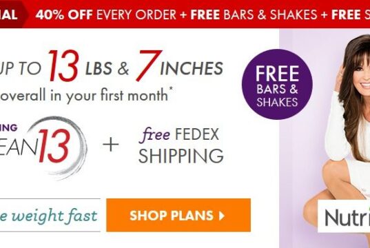 NutriSystem Lean 13 with free delivery