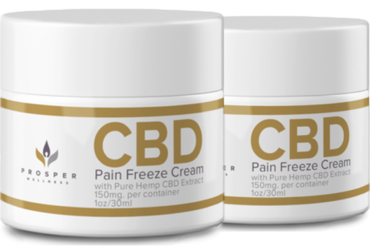 Prosper Wellness CBD Pain Freeze Cream helps in easing pain