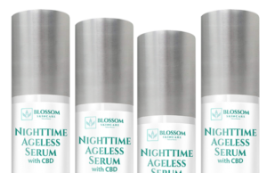 Blossom Nighttime Ageless Serum with CBD helps with fine lines