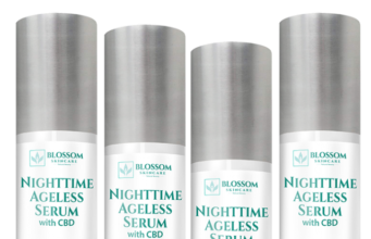 Blossom Nighttime Ageless Serum with CBD helps with fine lines