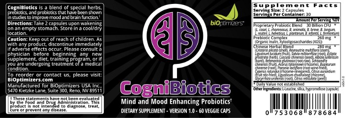 BiOptimizers CogniBiotics has potent ingredients