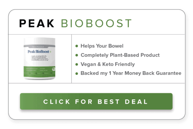 Peak BioBoost helps in improved bowel movements