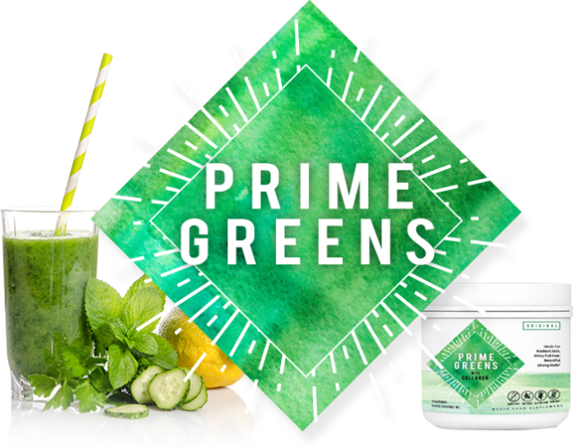 Prime Greens with Collagen helps with anti aging